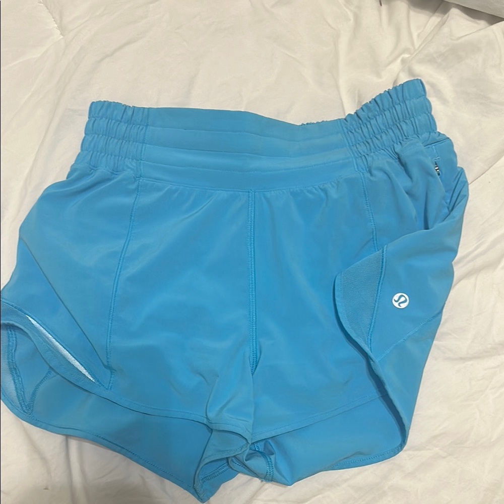 Lululemon Athletica Blue Athletic Shorts Lightweight Stretchy